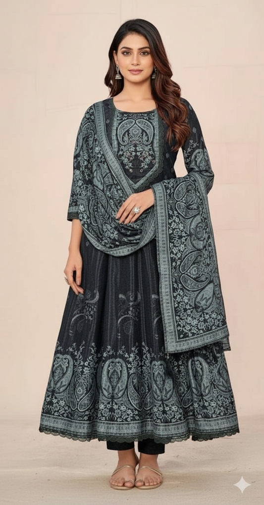 Black Anarkali Suits Set - Traditional Indian Ethnic Wear |